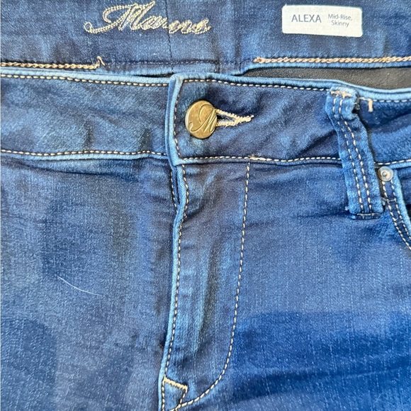 Mavi ALEXA Dark Blue Women's Mid Rise Skinny Jeans, 29/32 - Picture 9 of 10